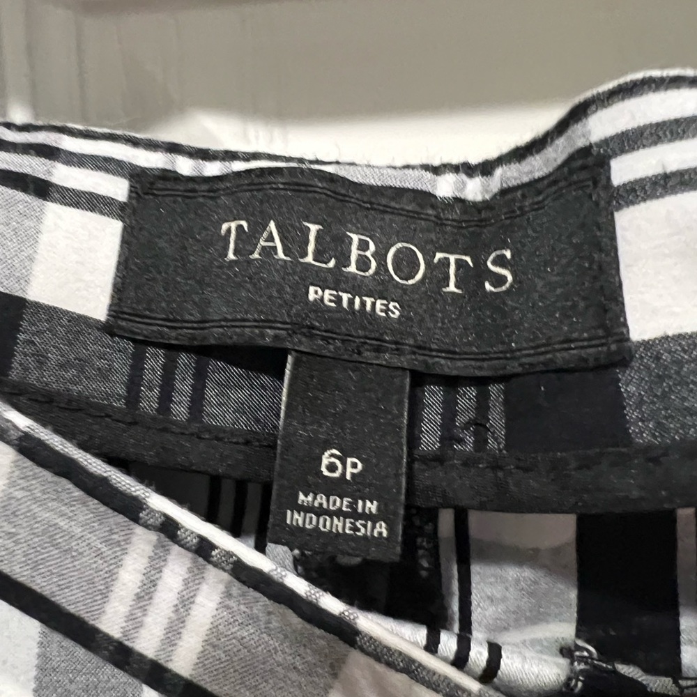 Talbots petites plaid ankle pants - Picture 2 of 5